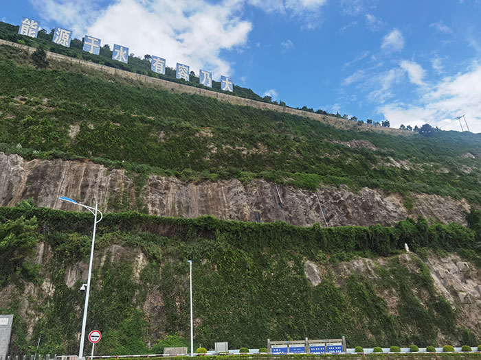 7.龍開口水電站壩肩混泥土高邊坡生態(tài)治理.jpg